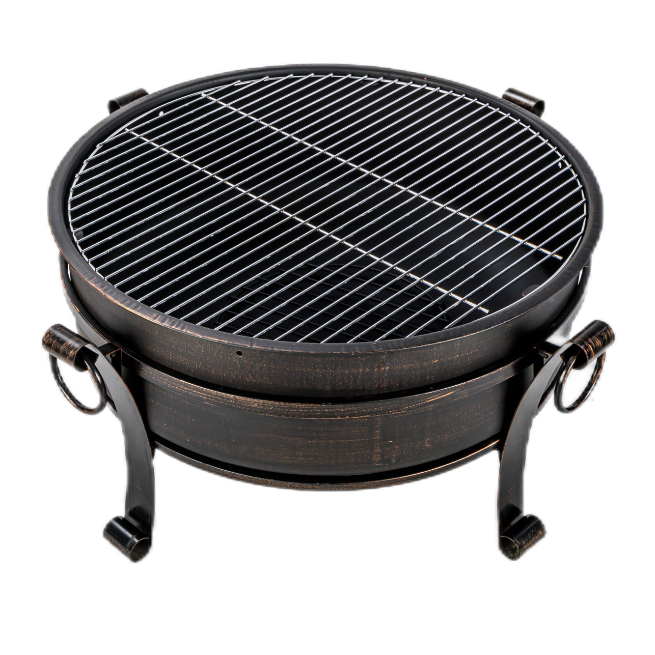 Outdoor Metal Fire pit Round Table Fire Pits Heating Wood Burning Steel with Powder Coated