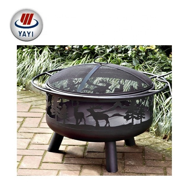 30'' Deep Bowl Power Coating Round Firepit