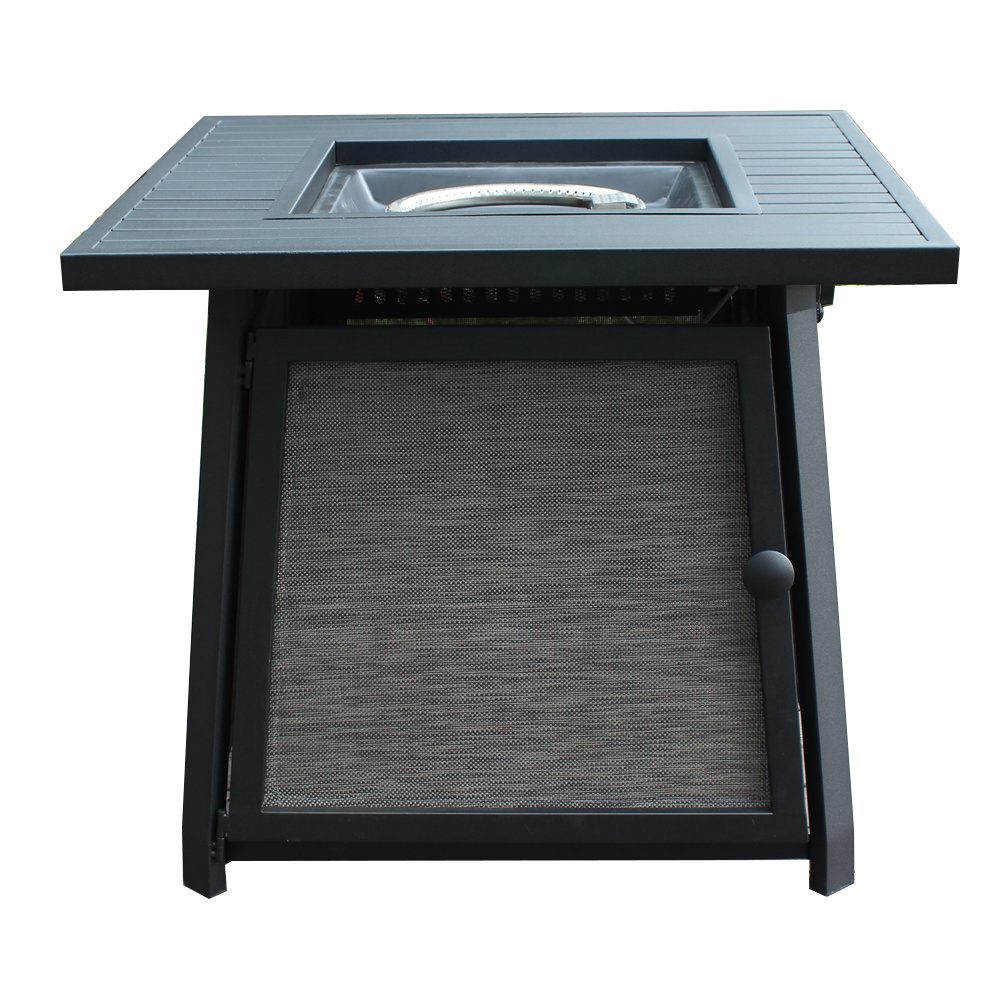 Outdoor Furniture Table With Garden Set Winter Butane Propane Flame Patio Terrace Gas Fire Pit