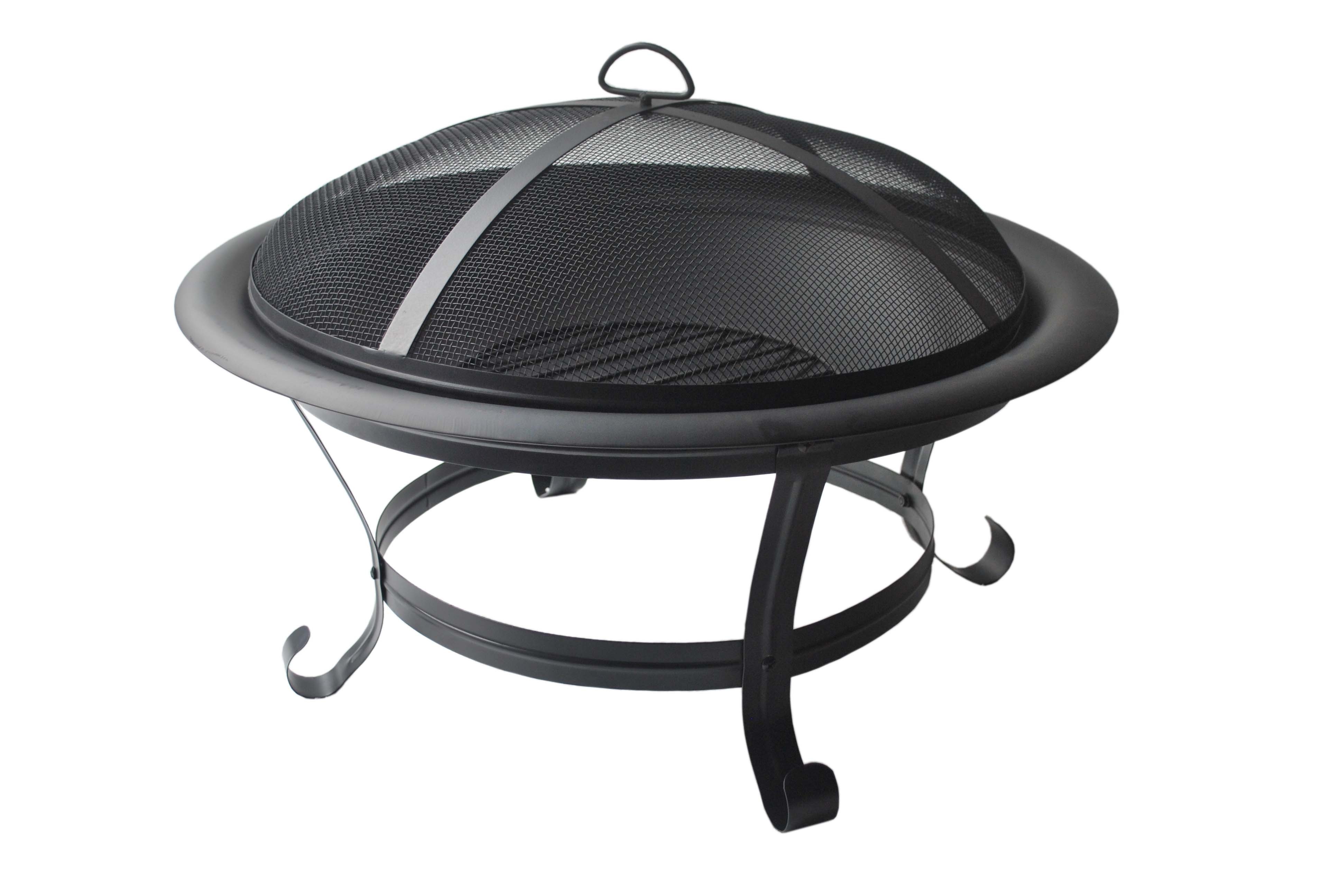 Small Round Outside Charcoal BBQ Grill Portable Indoor and outdoor bowl cast iron garden fire pit