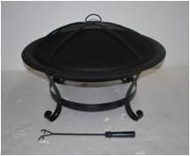 Small Round Outside Charcoal BBQ Grill Portable Indoor and outdoor bowl cast iron garden fire pit