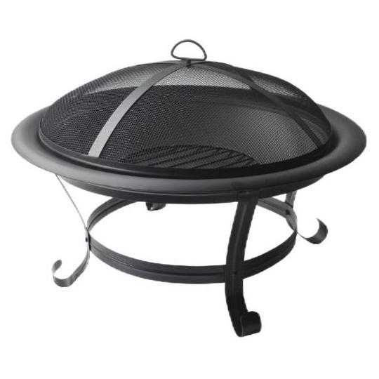 Small Round Outside Charcoal BBQ Grill Portable Indoor and outdoor bowl cast iron garden fire pit