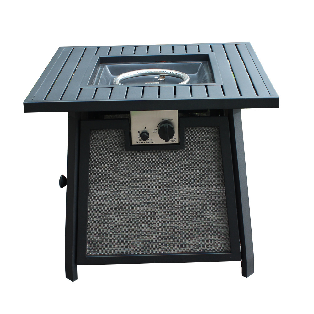 Outdoor Furniture Table With Garden Set Winter Butane Propane Flame Patio Terrace Gas Fire Pit