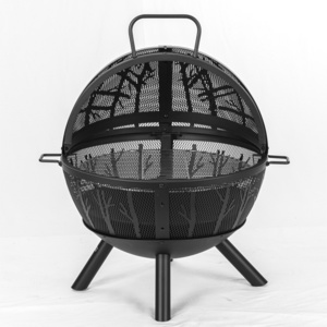 Outdoor Fire Pit - 36 Inch Large Bonfire Wood Burning Patio & Backyard Fire pit