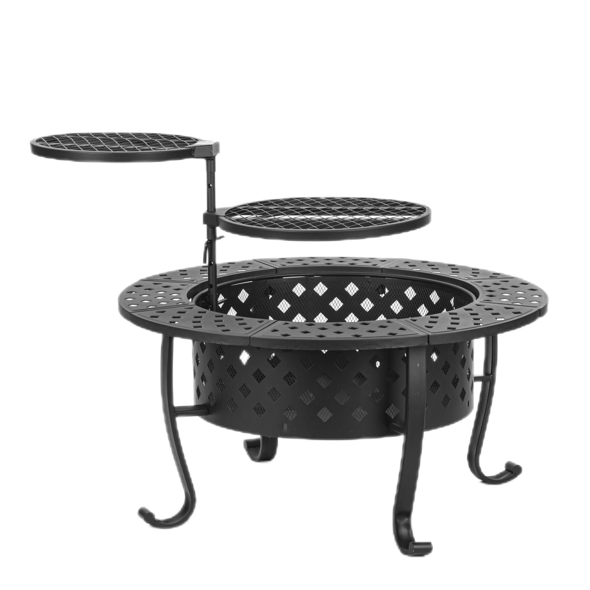 Metal wood burning outdoor with the all fire accessories metal fire pits cheap price