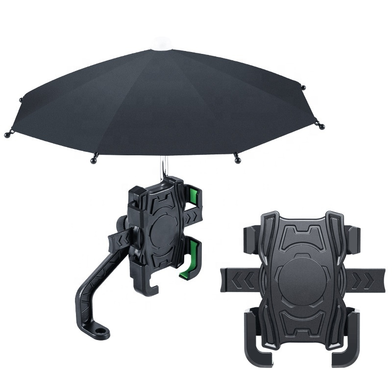 Hot Selling Umbrella Bike Phone Holder Motorcycle Mini Lightweight Anti-permeability Sunshade Umbrella Bracket