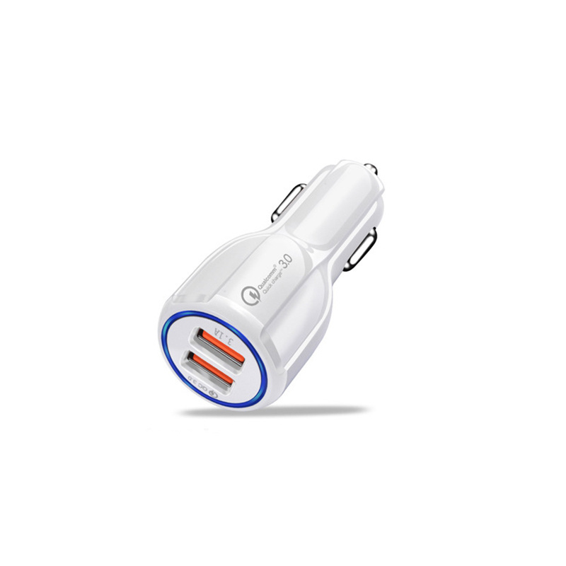 OEM 3.1A Portable Qualcomm Phone fast Charger 2 Port Usb Car Charger Quick Charge 3.0 Car Charger Dual usb