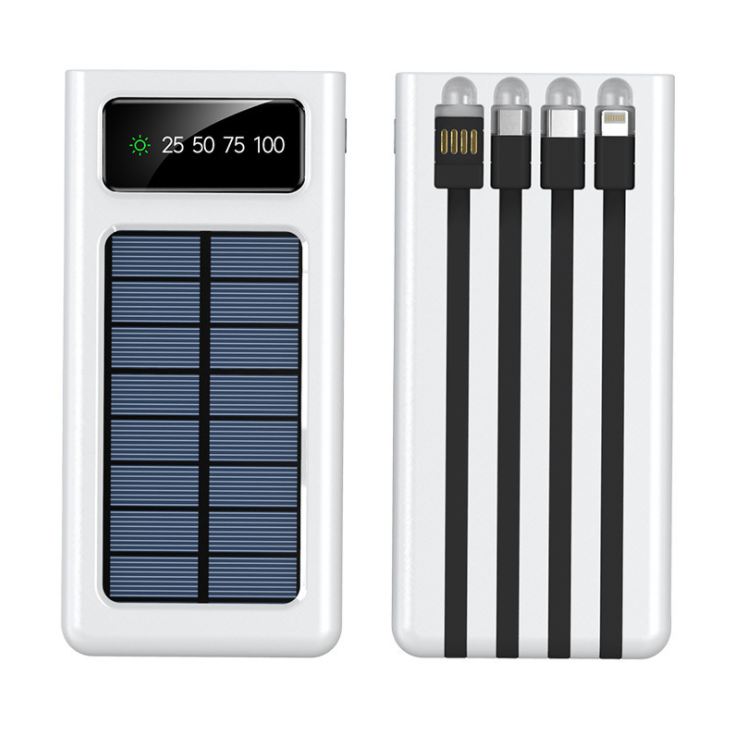 Solar Charger 30000mah External Battery 2 USB LED Powerbank Portable Mobile phone Solar Power Banks