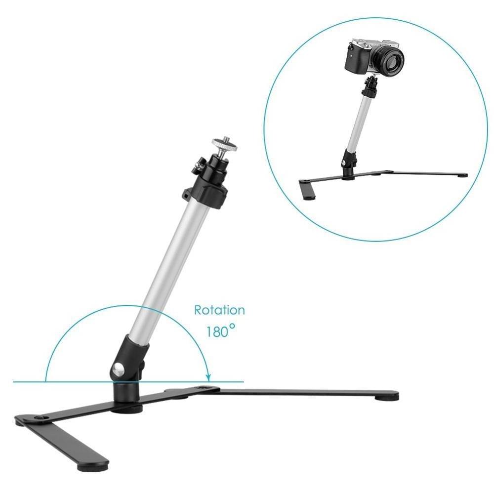 Mobile Phone Overhead Stand Tripod Desktop Micro Class Live Selfie LED Fill Light Tripods Photo Video Overhead Tripod