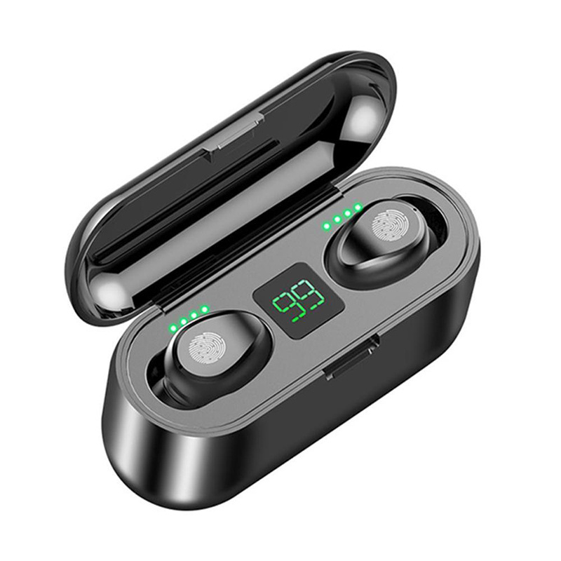 F9 Earphones Wireless Bluetooth 5.0 Earbuds F9-5c Sports Auricular With 2000mAh External Battery LED Display Charging Case