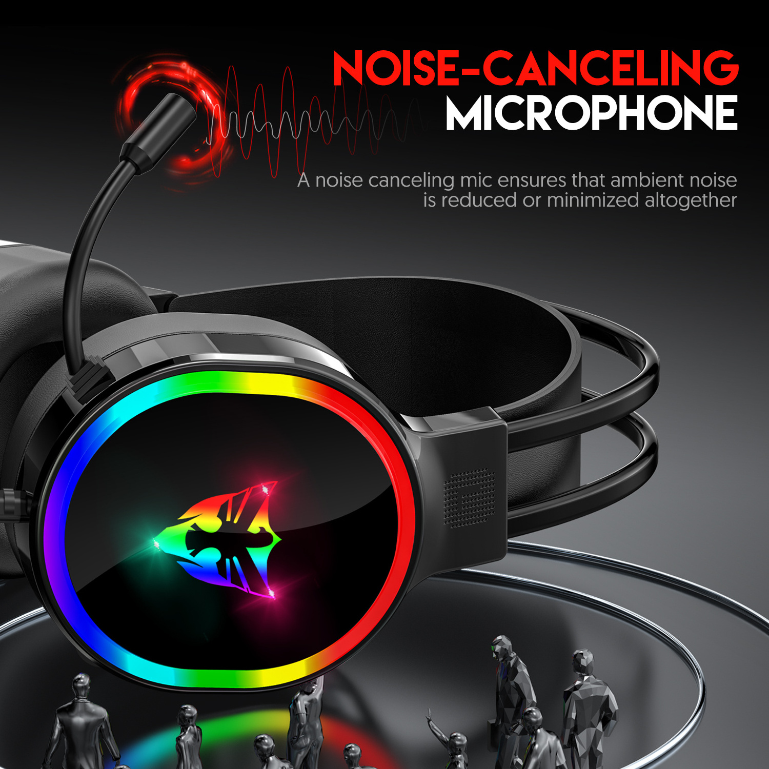 Game Headphones Gaming Headsets Bass Stereo Over-Head Earphone PC Laptop FPS Microphone Wired Headset For Computer PS4 Xbox