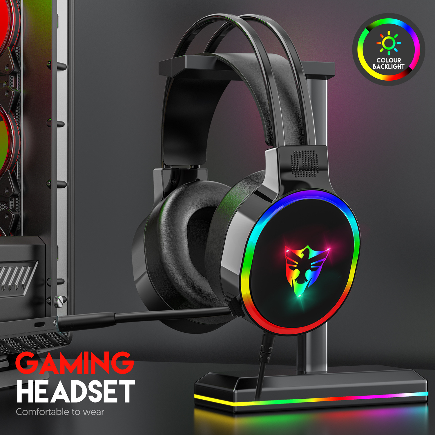 Game Headphones Gaming Headsets Bass Stereo Over-Head Earphone PC Laptop FPS Microphone Wired Headset For Computer PS4 Xbox