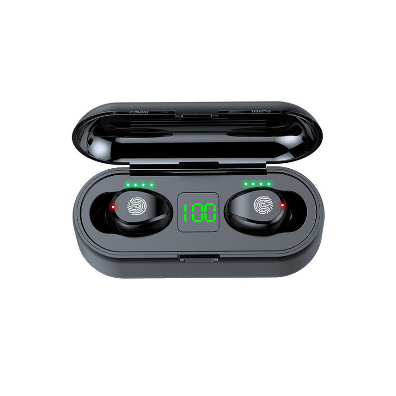 F9 Earphones Wireless Bluetooth 5.0 Earbuds F9-5c Sports Auricular With 2000mAh External Battery LED Display Charging Case