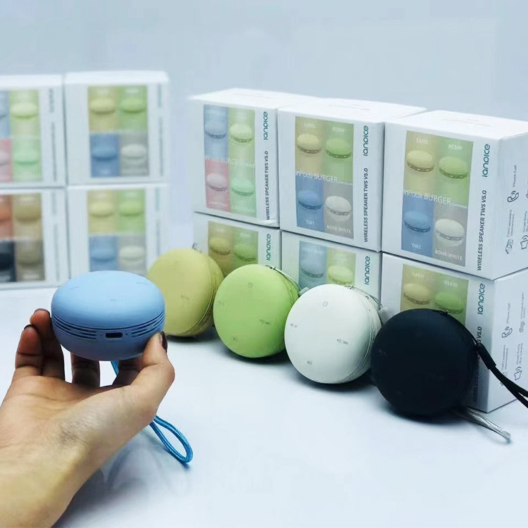 Portable Multi- Color Wireless Subwoofer Bluetooth Small Speaker Macaron Speaker Lock and Load Spray Gift Mini Speaker