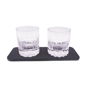 8oz crystal handmade frozen drinking glass tumbler