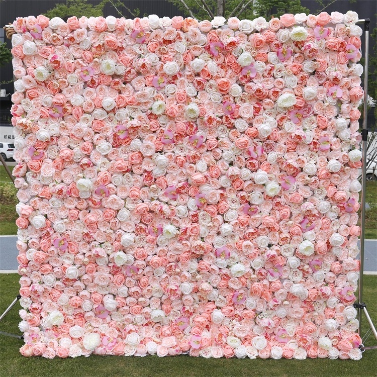 YAYUN CH1017 Hot Selling Artificial Decorative Flower Wall Panel For Wedding Decor