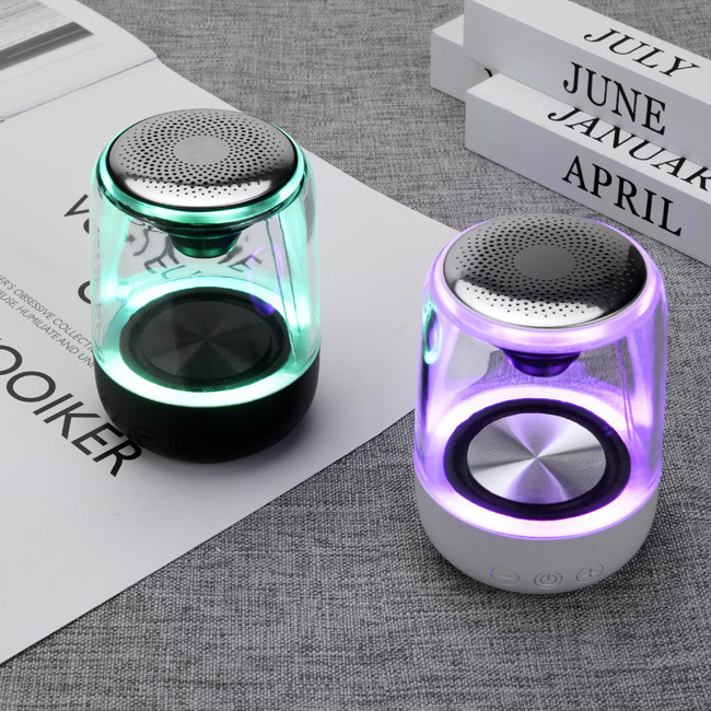 LED Colorful Bluetooth Speakers Mini Wireless Stable Connection HD Sound Bass Subwoofer Speaker Sound Box For Phones PC