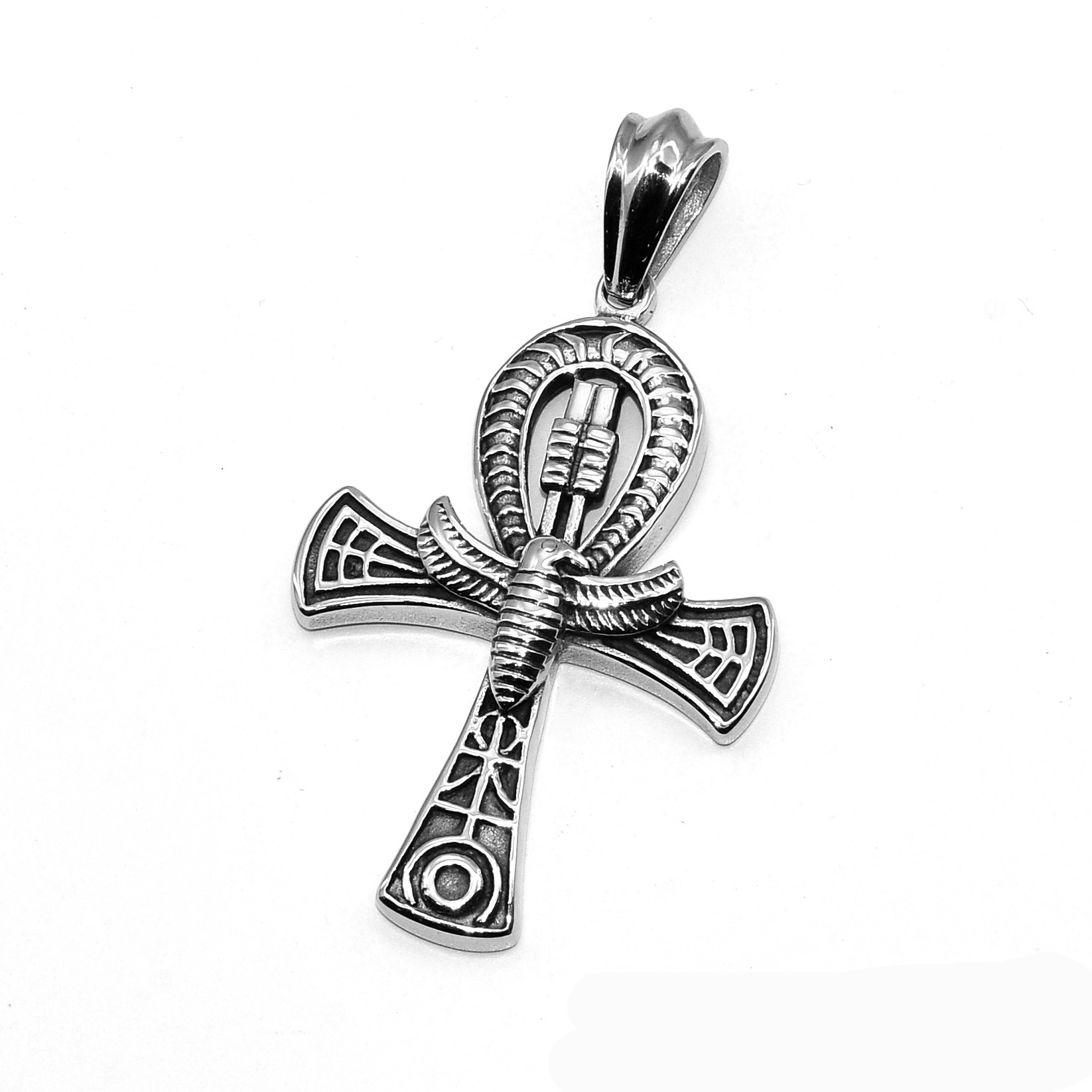 Hip Hop Tarnish Free Jewelry Colgante Gothic Personality Stainless Steel Skull Pendant For Men