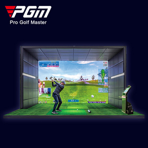 PGM MNQ001 hitting golf training aid indoor range 2D screen golf simulator