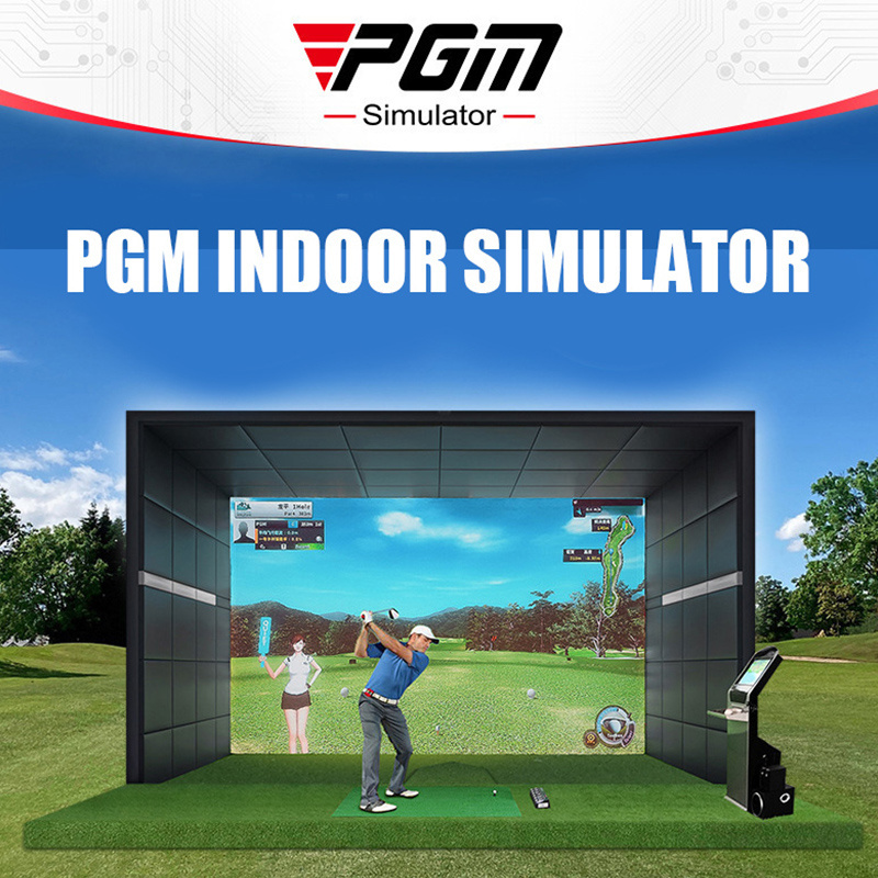 PGM P6 3D Projection Screen Virtual Home Indoor Golf Simulator System Complete Golf Simulator Set from Korea for Home Use