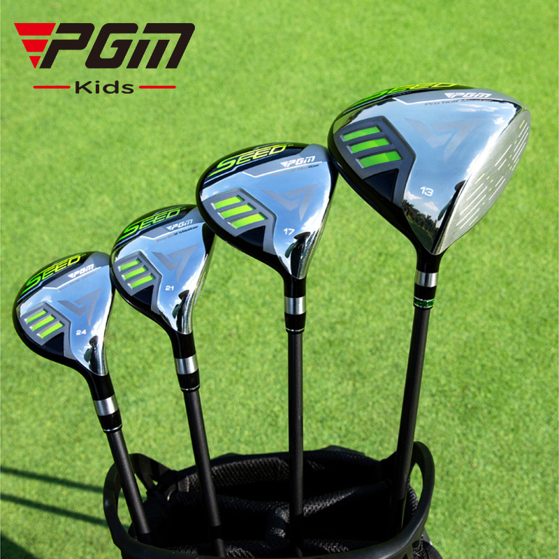 PGM JRTG013 14pcs titanium alloy kids golf clubs sets carbon fiber brand name golf clubs