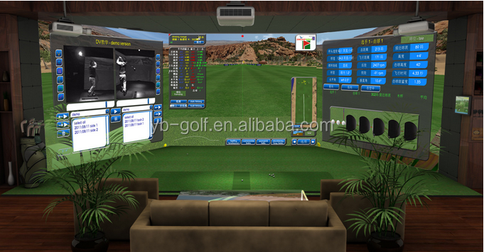 Higthly China Golf Simulator For Indoor Driving Range Korean System