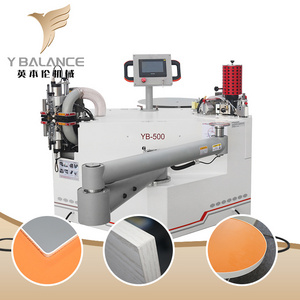 All in one woodworking curved straight trimming pvc wood automatic edge banding machine YB500