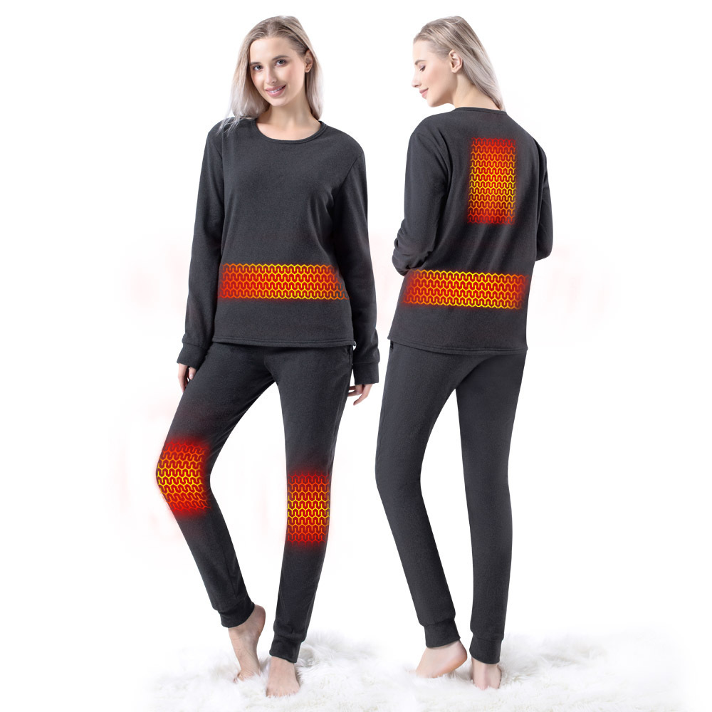 New Intelligent Heating Suits Thermal Clothes Men Women Outdoor USB Infrared Heating Suits cashmere thermal underwear