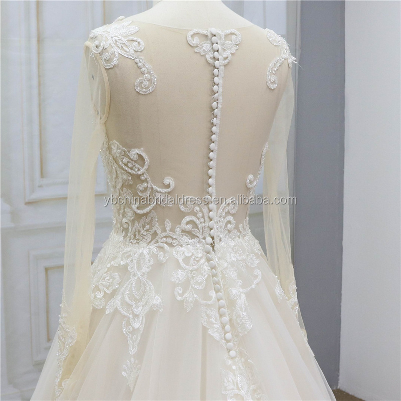 Luxury Crystal Wedding Dresses Turkey Istanbul Guangzhou Manufacturer Long Tail Ball Gown Wedding Dress For Women