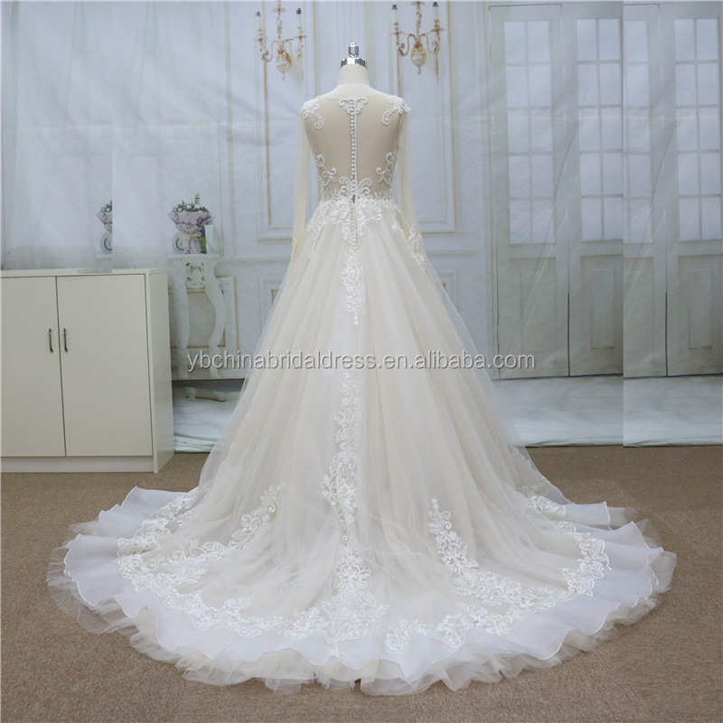 Luxury Crystal Wedding Dresses Turkey Istanbul Guangzhou Manufacturer Long Tail Ball Gown Wedding Dress For Women