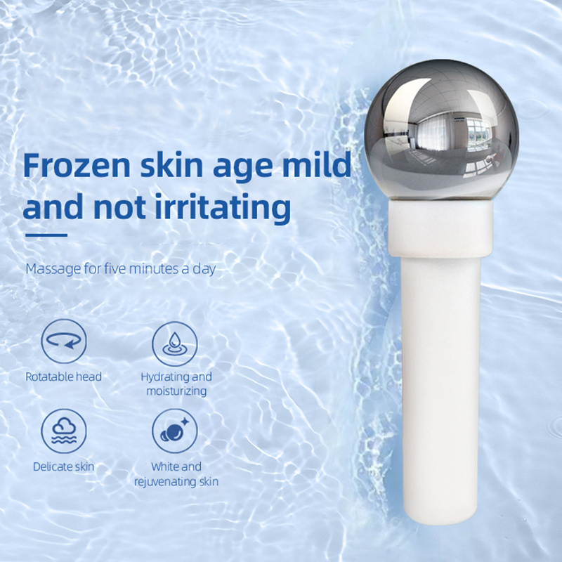 Wholesale Private Label Custom cooling facial ice globes face cube Facial Massage stainless steel Ice Globes