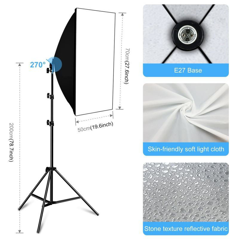 50*70 Softbox 3*3m 33inch Umbrella 5-in-1 Reflector Photo Video Studio Kit Softbox & Lighting Accessory