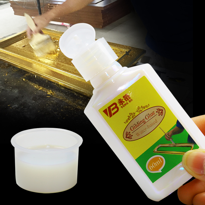 High Quality 60ml/Bottle Water-based Gilding Glue Adhesive Gold Leaf Foil Safe No Smell Water Glue