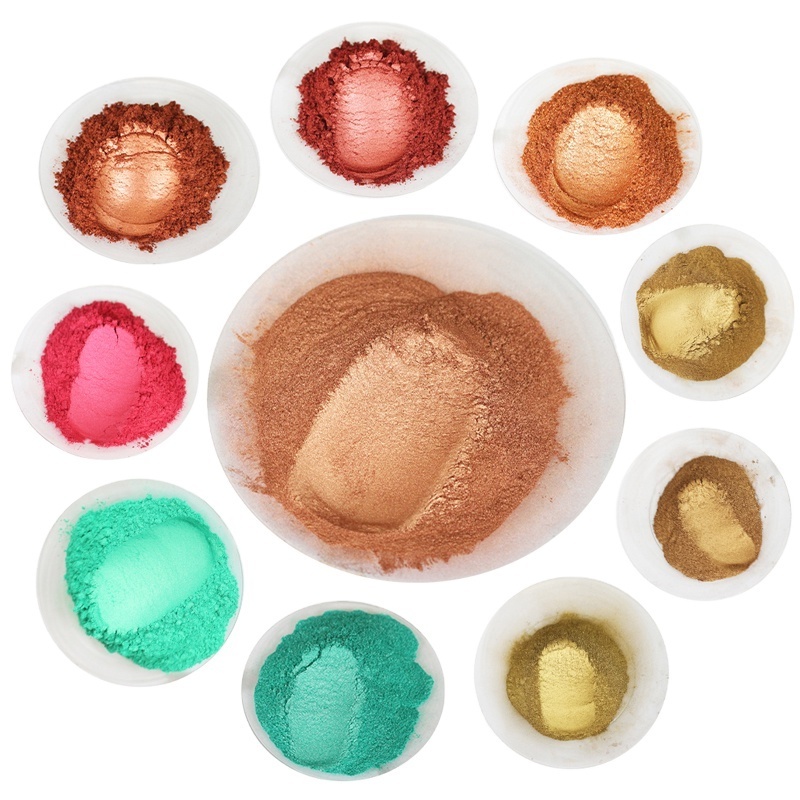 Wholesale 50g/bag Mica Powder Pigment Dyeing Cosmetic Grade Paint Eye Shadow Epoxy Slime Making Art Pearl Powder