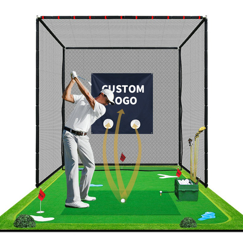 PGM LXW029 3*3m golf net cage golf driving range practice swing hitting net custom golf net