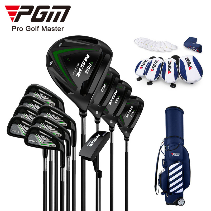 PGM NSR II  Titanium High Rebound Angle Adjustable Professional Men Golf Clubs Complete Set with Fashion Travel Golf Bag