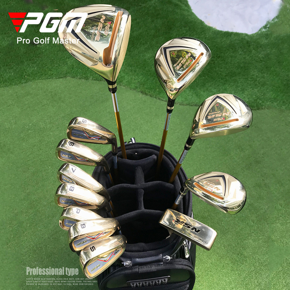 PGM NSR II  Titanium High Rebound Angle Adjustable Professional Men Golf Clubs Complete Set with Fashion Travel Golf Bag