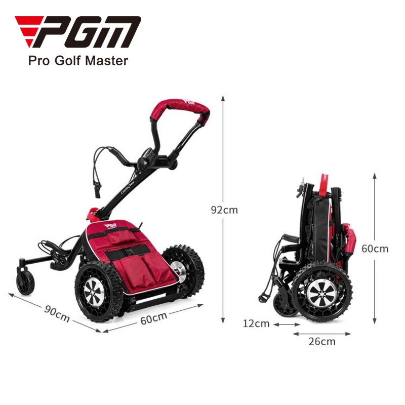 PGM QC008 custom folding follow me auto control electric golf trolley with remote control