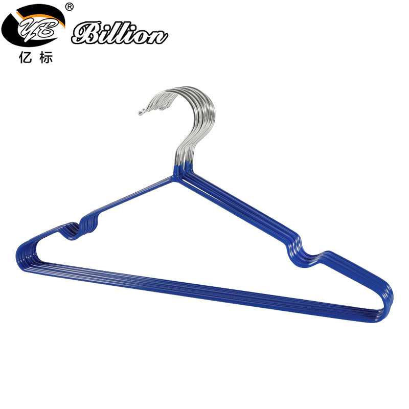 CHEAP 3.2mm PVC COATED adult metal clothes hangers with metal hook