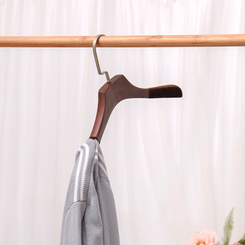 high quality velvet Coat hanger  black vintage evening dress  non-slip  flocked velvet hangers