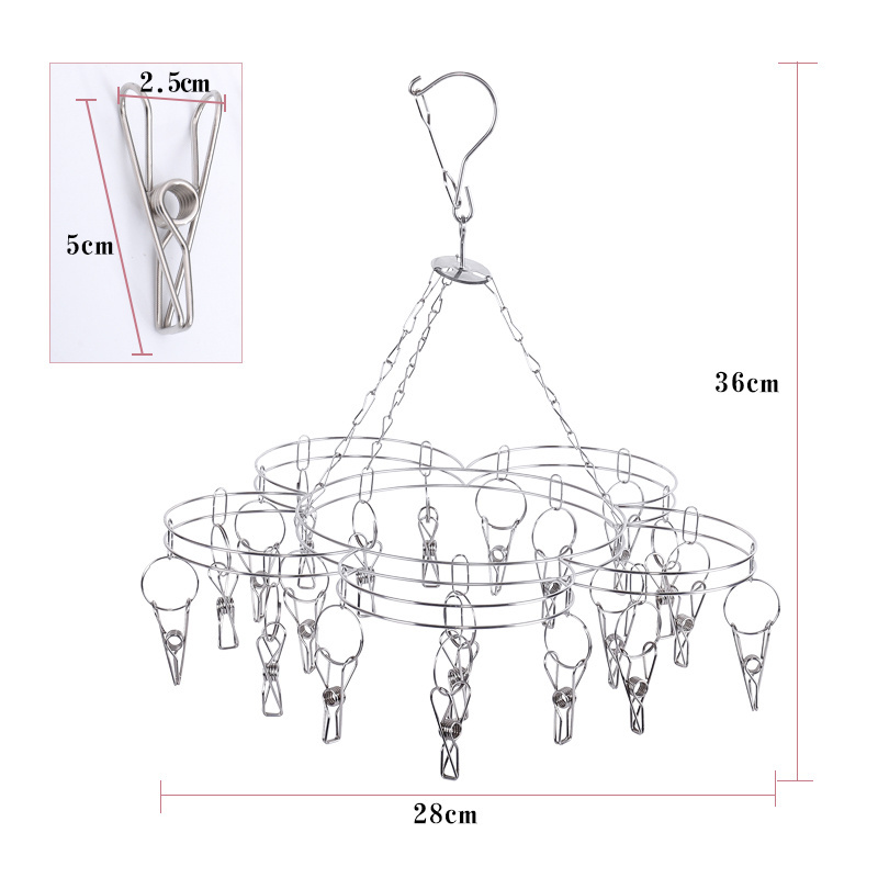 Clothes Socks Shorts Underwear in balcony stainless steel wall mounted clothes rack drying hanger