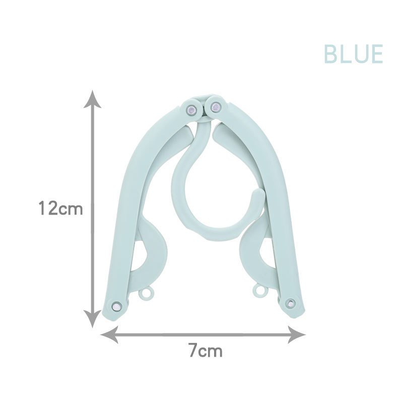 Folded Hanger Plastic Hook Fold Hanger Clothes Pegs Laundry Product Travel Space Saving Wardrobe Cloth Hanger Foldable