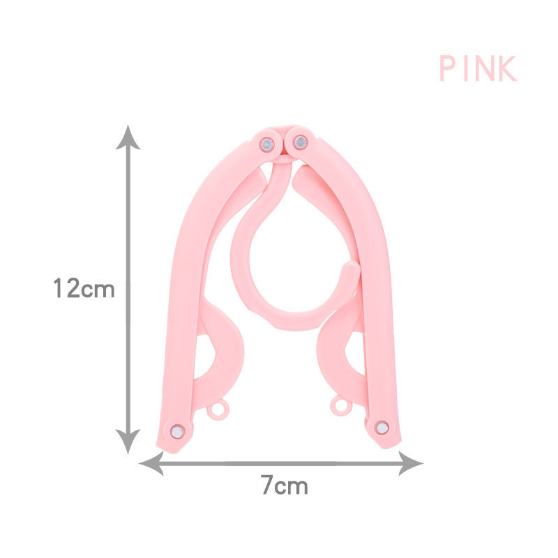 Folded Hanger Plastic Hook Fold Hanger Clothes Pegs Laundry Product Travel Space Saving Wardrobe Cloth Hanger Foldable