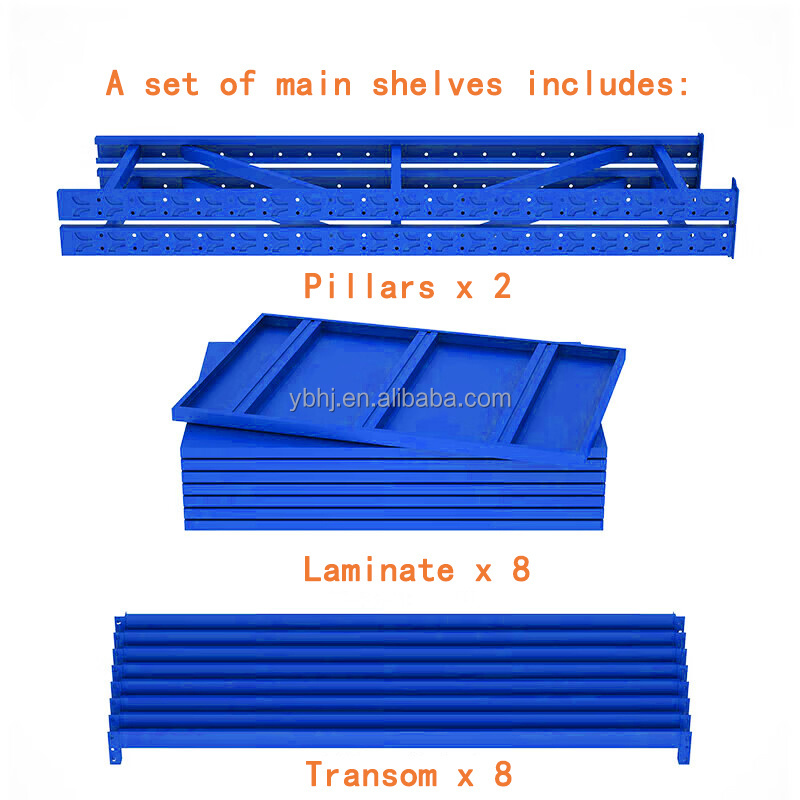 Storage Rack for Systems Customated Black Shelves Pallet Racking Stacking Racks Metal Boltless Warehouse Steel Shelving Units