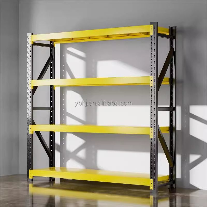 warehouse racks black folding shelves for warehouse use metal foldable storage rack shelf