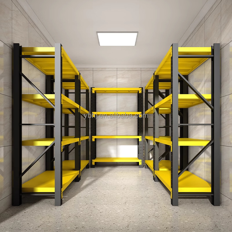 warehouse racks black folding shelves for warehouse use metal foldable storage rack shelf