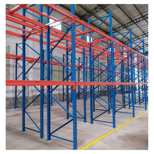 Double deep industrial pallet shelf Conventional heavy selective storage pallet shelf Warehouse shelves store