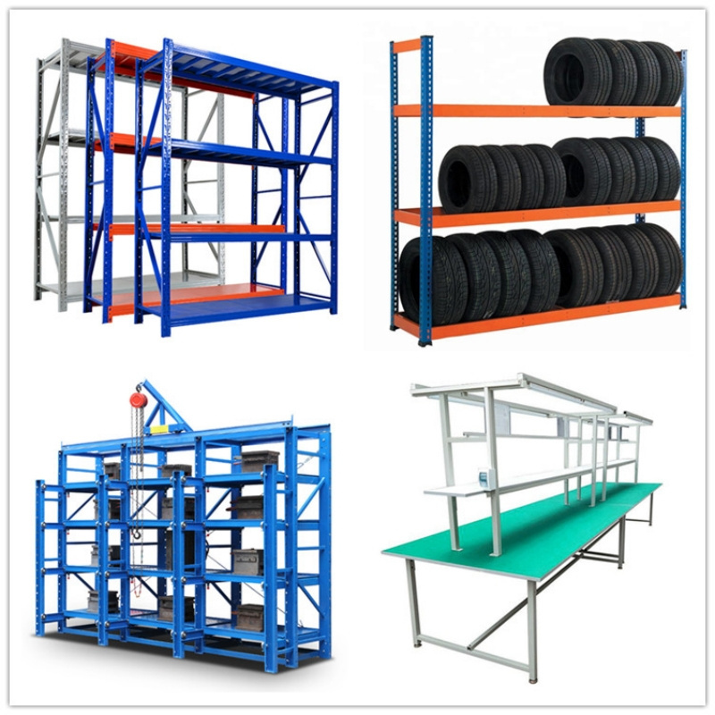 Heavy Duty Black Rack Adjustable Metal Warehouse Storage Durable Boltless Shelving Stacking Racks Storage Shelves