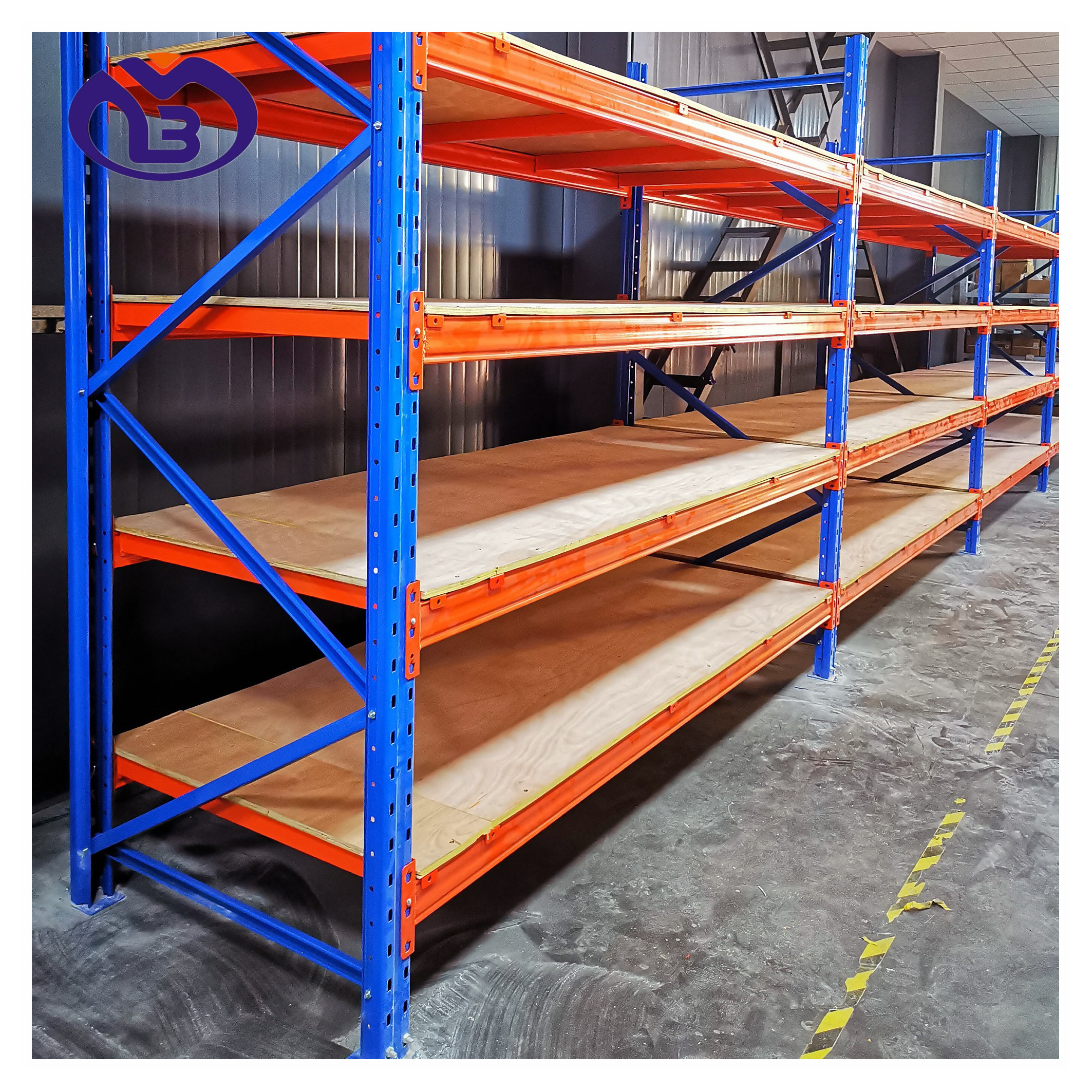 Racking Storage Long Span Beam boltless shelf Warehouse heavy duty pallet storage shelf