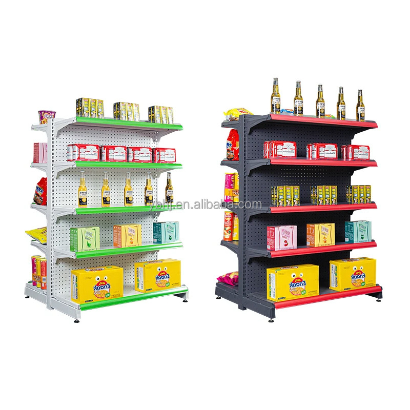 light Duty single and Double Sided Grocery Store Display Racks Small Supermarket Shelf